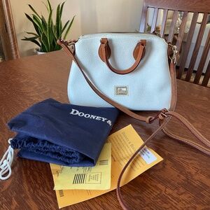 Dooney and Bourke off white crossbody satchel